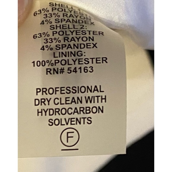 Calvin Klein Black&White Dress, Size 14, Sleeveless, Zipper n Back - Picture 8 of 8